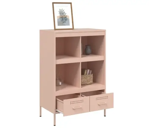 Augstais Skapītis, Rozā, 68X39X101,5 Cm, Tērauds Vidaxl Augstais Skapītis, Rozā, 68X39X101,5 Cm, Tērauds Vidaxl