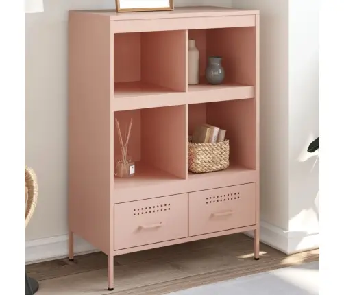 Augstais Skapītis, Rozā, 68X39X101,5 Cm, Tērauds Vidaxl Augstais Skapītis, Rozā, 68X39X101,5 Cm, Tērauds Vidaxl