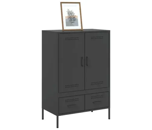 Kumode, Melna, 68X39X101,5 Cm, Tērauds Vidaxl Kumode, Melna, 68X39X101,5 Cm, Tērauds Vidaxl
