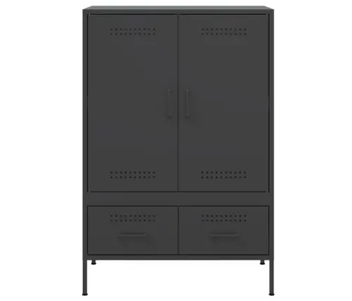 Kumode, Melna, 68X39X101,5 Cm, Tērauds Vidaxl Kumode, Melna, 68X39X101,5 Cm, Tērauds Vidaxl