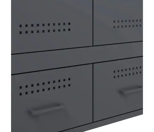 Augstais Skapītis Pelēks 68X39X101,5 Cm Tērauds Vidaxl