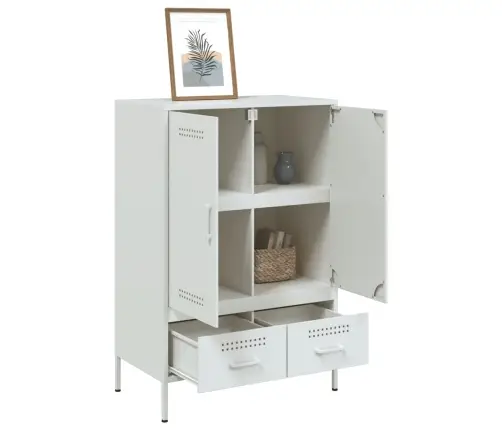 Komoda, Baltos Spalvos, 68X39X101,5cm Plienas Komoda, Baltos Spalvos, 68X39X101,5cm Plienas