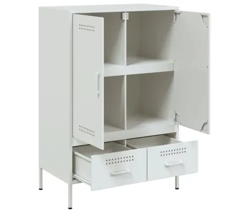 Komoda, Baltos Spalvos, 68X39X101,5cm Plienas Komoda, Baltos Spalvos, 68X39X101,5cm Plienas