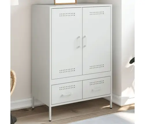 Komoda, Baltos Spalvos, 68X39X101,5cm Plienas Komoda, Baltos Spalvos, 68X39X101,5cm Plienas