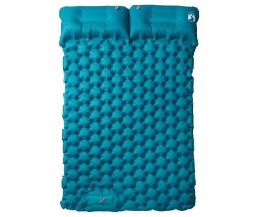 Pašpiepūšams Kempinga Matracis, Spilveni, Divvietīgs, Zils Vidaxl