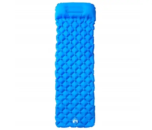 Pripučiamas Čiužinys Su Pagalve, Mėlynas, Vienvietis