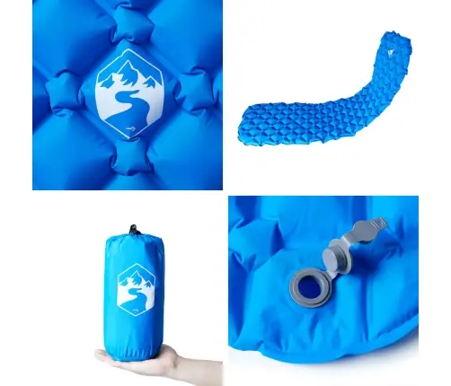 Piepūšams Kempinga Matracis, Vienvietīgs, 190X58X6 Cm, Zils Vidaxl