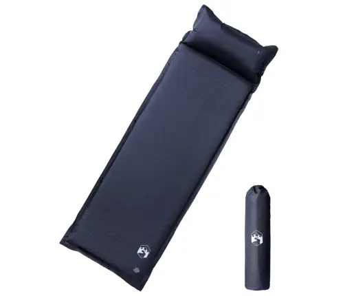 Isetäituv Matkamadrats Koos Sisseehitatud Padjaga, Hall