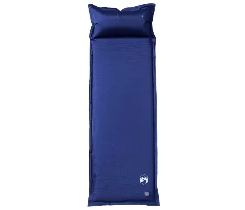 Pašpiepūšams Kempinga Matracis, Spilvens Vienvietīgs Tumši Zils Vidaxl