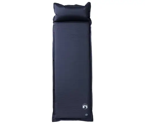 Pašpiepūšams Kempinga Matracis, Spilvens, Vienvietīgs, Pelēks Vidaxl