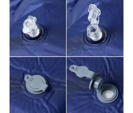 Isetäituv 1 Inimesele Matkamadrats Koos Patjadega, Tumesinine