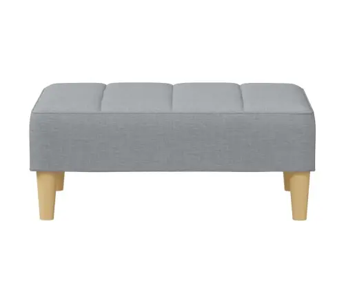 2-Vietīga Dīvāngulta Ar Kāju Balstu, Gaiši Pelēks Audums Vidaxl 2-Vietīga Dīvāngulta Ar Kāju Balstu, Gaiši Pelēks Audums Vidaxl