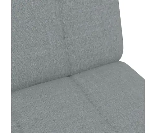 2-Vietīga Dīvāngulta Ar Kāju Balstu, Gaiši Pelēks Audums Vidaxl 2-Vietīga Dīvāngulta Ar Kāju Balstu, Gaiši Pelēks Audums Vidaxl