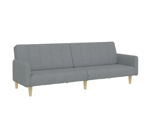 Dvivietė Sofa-Lova Su Pakoja, Šviesiai Pilkos Spalvos, Audinys