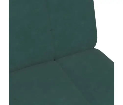 Dvivietė Sofa-Lova Su Pakoja, Tamsiai Žalios Spalvos, Aksomas