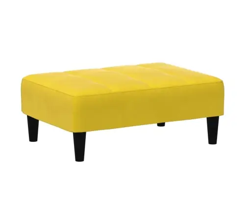 Dvivietė Sofa-Lova Su Pakoja, Geltonos Spalvos, Aksomas