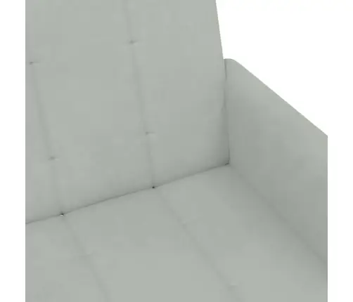 Dvivietė Sofa-Lova Su Pakoja, Šviesiai Pilkos Spalvos, Aksomas