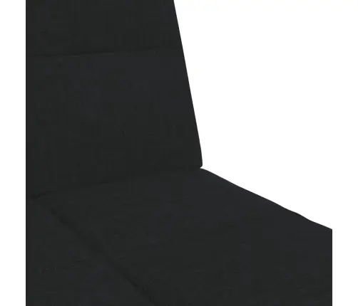 Dvivietė Sofa-Lova Su Pakoja, Juodos Spalvos, Audinys