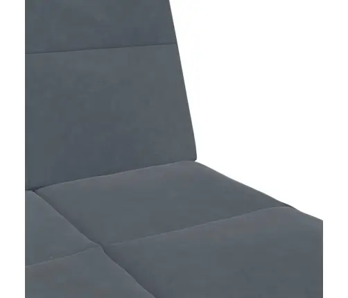 Dvivietė Sofa-Lova Su Pakoja, Tamsiai Pilkos Spalvos, Aksomas