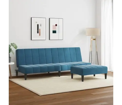 2-Kohaline Diivanvoodi Jalapingiga, Sinine, Samet