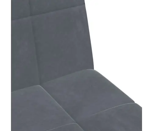 Dvivietė Sofa-Lova Su Pakoja, Tamsiai Pilkos Spalvos, Aksomas