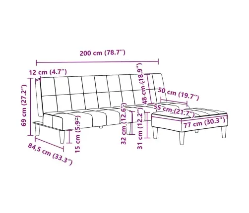 Dvivietė Sofa-Lova Su Pakoja, Tamsiai Pilkos Spalvos, Aksomas
