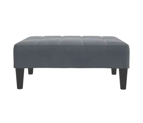 Dvivietė Sofa-Lova Su Pakoja, Tamsiai Pilkos Spalvos, Aksomas