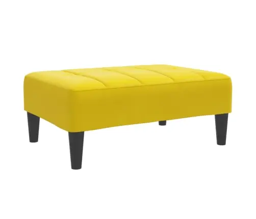 Divvietīga Dīvāngulta Ar Kājsoliņu, Dzeltens Samts Vidaxl