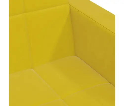 Divvietīga Dīvāngulta Ar Kājsoliņu, Dzeltens Samts Vidaxl