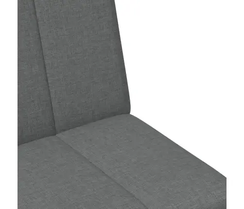 Dvivietė Sofa-Lova Su Pakoja, Tamsiai Pilkos Spalvos, Audinys