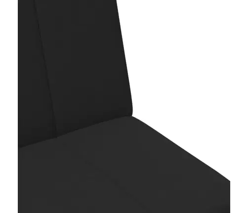 2-Vietīga Dīvāngulta Ar Kāju Balstu, Melns Audums Vidaxl