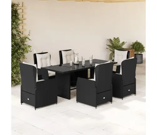 7-Daļīgs Dārza Mēbeļu Komplekts Ar Matračiem, Pe Rotangpalma Vidaxl