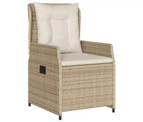 7-Osaline Aiamööbli Komplekt Patjadega, Beež, Polürotang