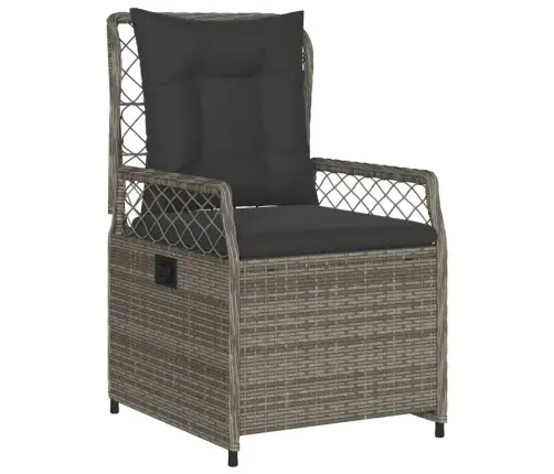 5-Osaline Aiamööbli Komplekt Patjadega, Hall, Polürotang