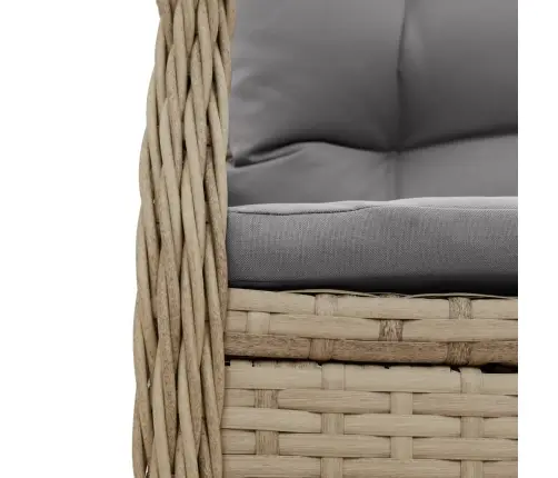 5-Osaline Aiamööbli Komplekt Patjadega, Beež, Polürotang