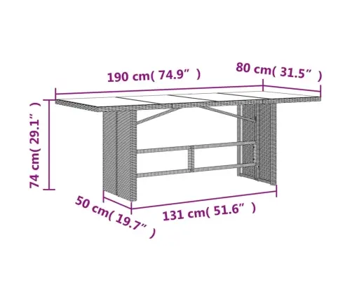 7-Osaline Aiamööbli Komplekt Patjadega, Hall, Polürotang