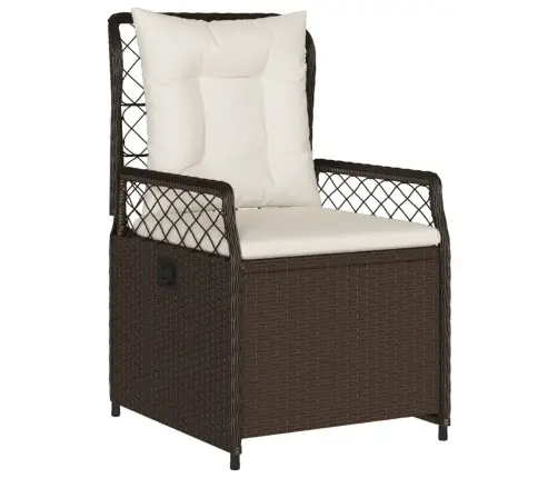 5-Daļīgs Dārza Mēbeļu Komplekts Ar Matračiem, Pe Rotangpalma Vidaxl