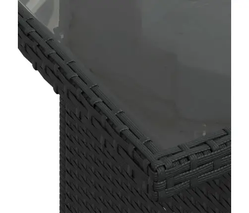 6-Daļīgs Dārza Dīvāna Komplekts, Matrači, Melna Pe Rotanpalma Vidaxl