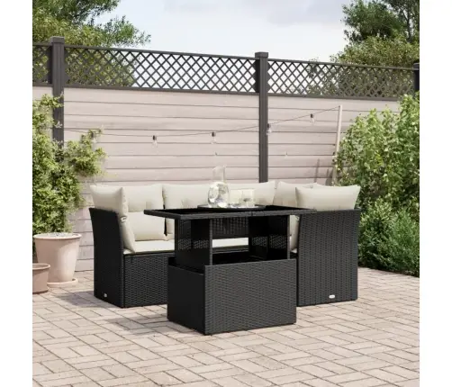 5-Daļīgs Dārza Dīvāna Komplekts Ar Matračiem, Pe Rotangpalma Vidaxl