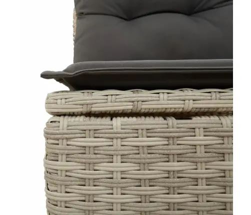 Sofos Komplektas Su Pagalvėlėmis, 5 Dalių, Pilkas, Poliratanas