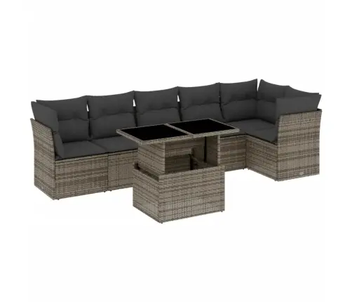 7-Osaline Aiadiivani Komplekt Patjadega, Hall, Polürotang