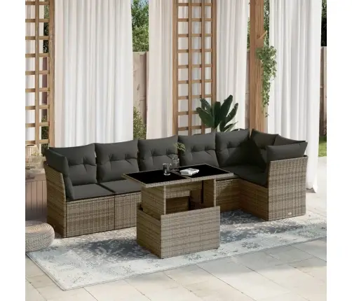 7-Osaline Aiadiivani Komplekt Patjadega, Hall, Polürotang