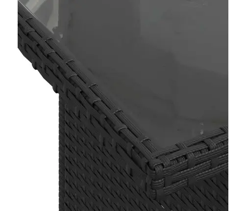 7-Osaline Aiadiivani Komplekt Patjadega, Must, Polürotang