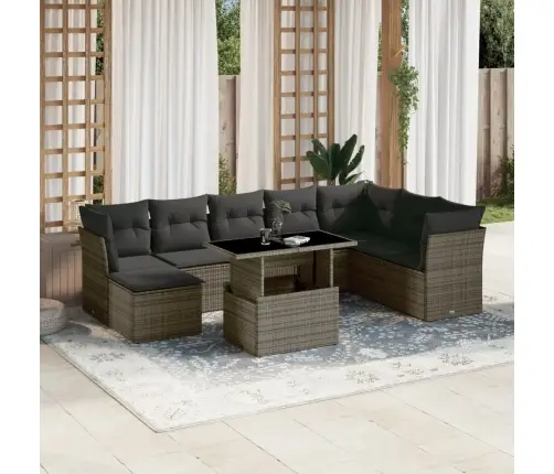 9-Osaline Aiadiivani Komplekt Patjadega, Hall, Polürotang