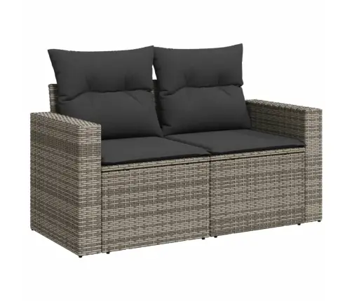 Sofos Komplektas Su Pagalvėlėmis, 6 Dalių, Pilkas, Poliratanas