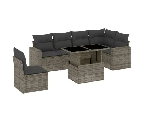 7-Osaline Aiadiivani Komplekt Patjadega, Hall, Polürotang