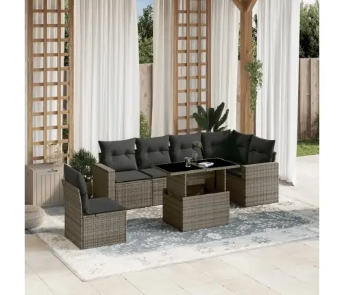 7-Osaline Aiadiivani Komplekt Patjadega, Hall, Polürotang