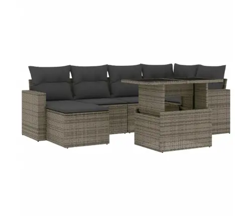 7-Osaline Aiadiivani Komplekt Patjadega, Hall, Polürotang