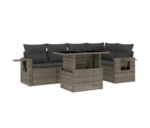 6-Osaline Aiadiivani Komplekt Patjadega, Hall, Polürotang