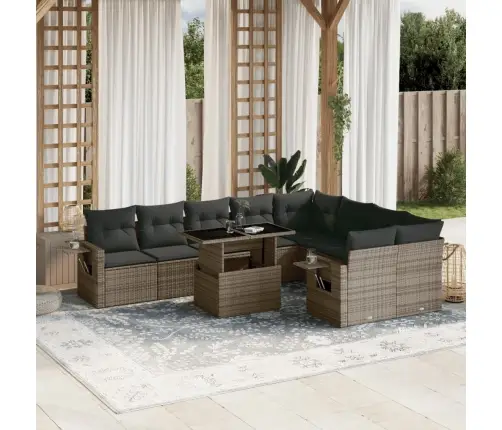 10-Osaline Aiadiivani Komplekt Patjadega, Hall, Polürotang